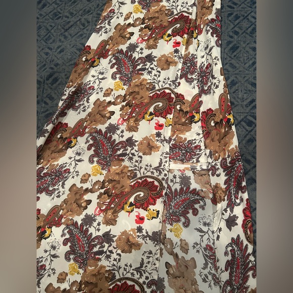 FALL Wedding Guest Dress. One Way LF Pattern Formal Maxi Dress with Slit NWT - Picture 8 of 9